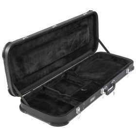 PVC Square  Angle Black Electric Guitar Leather Box