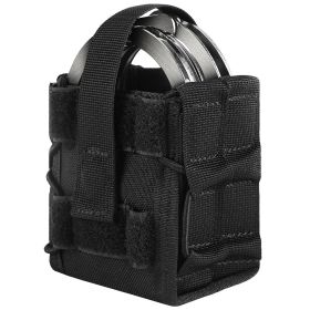 Double Handcuff Pouch, Open-Top MOLLE Tactical Handcuff Holster With Molle Belt
