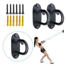 3-piece wall-mounted exercise anchor, resistance band wall hook, home gym installation anchor, physical therapy yoga fitness exercise, ceiling mounted