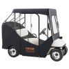 VEVOR Golf Cart Enclosure, 600D Polyester Driving Enclosure with 4-Sided Transparent Windows, 2 Passenger Club Car Covers Universal Fits for Most Bran