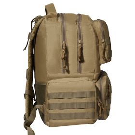 VEVOR Tactical Range Backpack for 6 Pistols Gun Backpack Brown,Range Bag for Handguns Gun Case Bag with Lockable Zipper for Shooting Range Outdoor Hun
