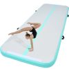 VEVOR Gymnastics Air Mat, 4 inch Thickness Inflatable Gymnastics Tumbling Mat, Tumble Track with Electric Pump, Training Mats for Home Use/Gym/Yoga/Ch