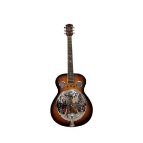 Beginner Metal Soundbox Guitar, Full Size Round Neck Traditional Soundbox, Built-in Preamp