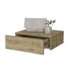 Vienna Floating Nightstand, Sleek Wall-Mounted Design with Spacious Drawer Storage