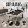 VEVOR Billiards Table, 7 ft Pool Table, Adjust Legs Stable Billiards Table, Pool Table Set Includes Balls, Cues, Chalks and Brush, Wood Color with Bla