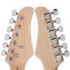 Rosewood Fingerboard Electric Guitar Black w/ White