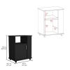 Lower Microwave Cabinet Kit, Black Wengue Finish