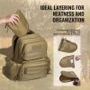 VEVOR Tactical Range Backpack for 6 Pistols Gun Backpack Brown,Range Bag for Handguns Gun Case Bag with Lockable Zipper for Shooting Range Outdoor Hun