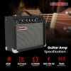 5 Core Guitar Amp 20W Electric Bass Acoustic Portable Amplifier Practice Amplificador