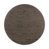 Brown Wood Finish Round Counter Height Table 1pc Black Metal Frame Rustic Style Dining Kitchen Furniture