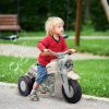 Qaba Ride On Motorcycle, 6V Ride on Bubble Car, 3 Wheeled Electric Motorcycle for Kids w/ LED Headlight, Music, Cream White