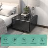 Smart Side Table with Built in Fridge, Wireless charging, Power socket and Human sensor light